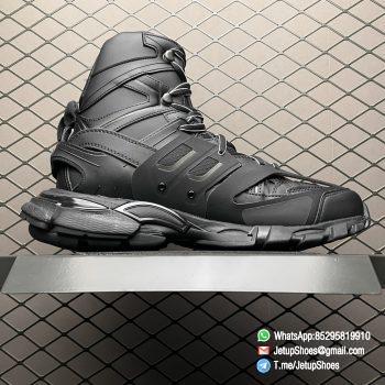 RepSneakers Balenciaga Track Hike Black Sneaker Black Polyester Hollow Upper ART NO 654867 Best Quality 02