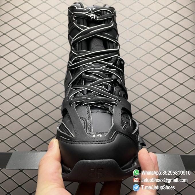 RepSneakers Balenciaga Track Hike Black Sneaker Black Polyester Hollow Upper ART NO 654867 Best Quality 05