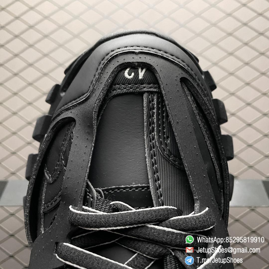 RepSneakers Balenciaga Track Hike Black Sneaker Black Polyester Hollow Upper ART NO 654867 Best Quality 08 RepSneakers Balenciaga Track Hike Black Sneaker Black Polyester Hollow Upper ART NO 654867 Best Quality 08