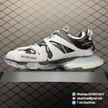 RepSneakers Balenciaga Track Sneaker Clear Sole White Black SKU 647742 W3BZ2 9010 Highest RepSnkrs 01