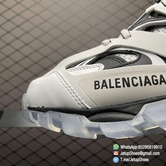 RepSneakers Balenciaga Track Sneaker Clear Sole White Black SKU 647742 W3BZ2 9010 Highest RepSnkrs 03