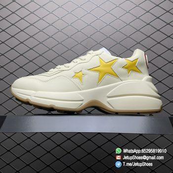 RepSneakers Gucci Womens Rhyton Sneaker with Stars Top Quality Replica Luxury Shoes 01
