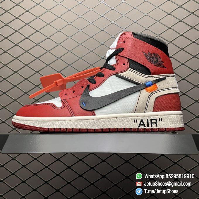 RepSneakers Off White x Air Jordan 1 Retro High OG Chicago Basketball Sneakers Top Quality Rep Snkrs 01