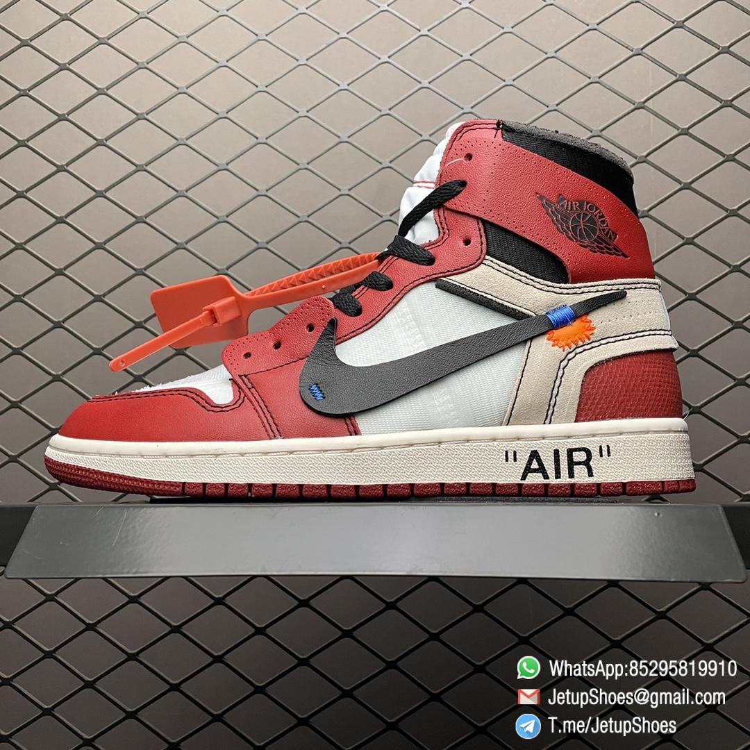 RepSneakers Off White x Air Jordan 1 Retro High OG Chicago Basketball Sneakers Top Quality Rep Snkrs 01