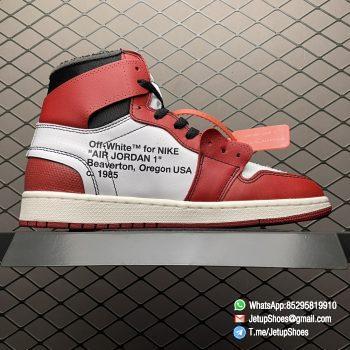 RepSneakers Off White x Air Jordan 1 Retro High OG Chicago Basketball Sneakers Top Quality Rep Snkrs 02