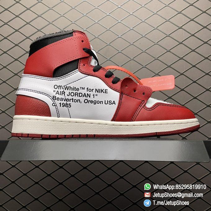 RepSneakers Off White x Air Jordan 1 Retro High OG Chicago Basketball Sneakers Top Quality Rep Snkrs 02