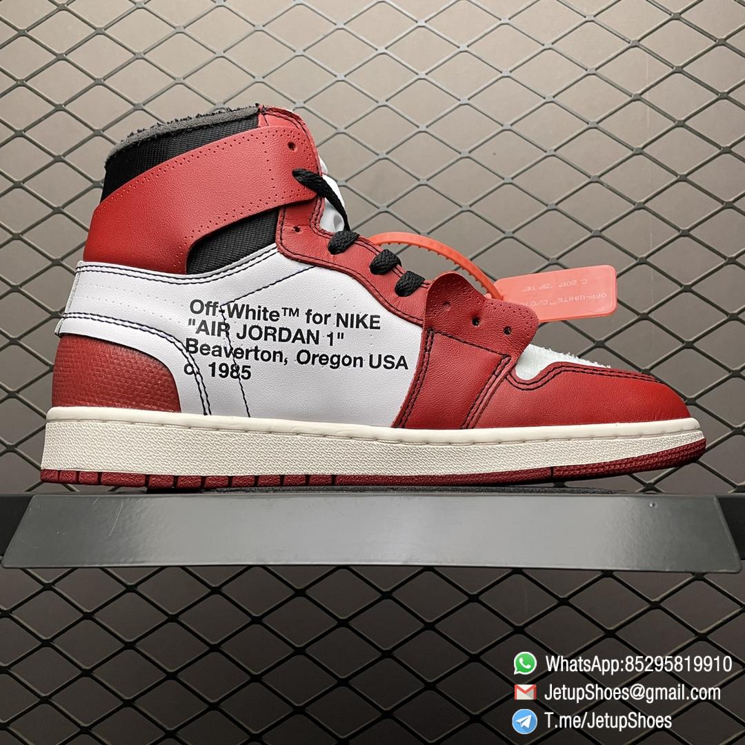 RepSneakers Off White x Air Jordan 1 Retro High OG Chicago Basketball Sneakers Top Quality Rep Snkrs 02