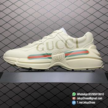 RepSneakers Womens Rhyton Gucci Logo Leather Sneaker Style ‎528892 DRW00 9522 Only Sell Top Quality Shoes 01