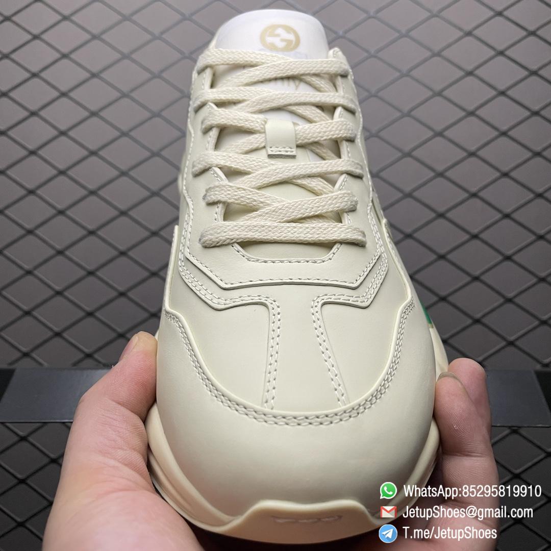 RepSneakers Womens Rhyton Gucci Logo Leather Sneaker Style ‎528892 DRW00 9522 Only Sell Top Quality Shoes 06