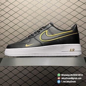 Repsneakers Nike Air Force 1 07 LV8 Metallic Swoosh Pack Black Sneakers SKU DA8481 001 Top Quality 01