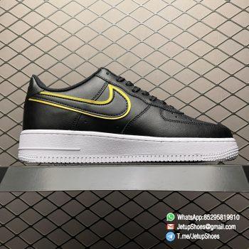 Repsneakers Nike Air Force 1 07 LV8 Metallic Swoosh Pack Black Sneakers SKU DA8481 001 Top Quality 02