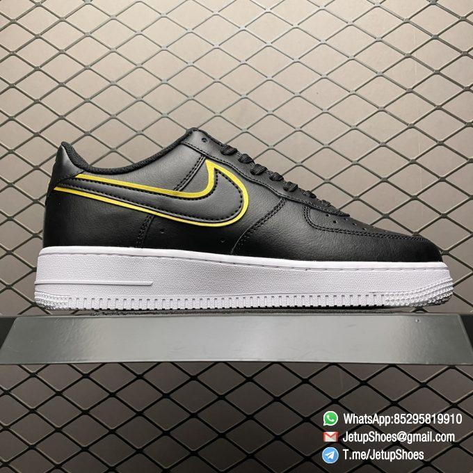 Repsneakers Nike Air Force 1 07 LV8 Metallic Swoosh Pack Black Sneakers SKU DA8481 001 Top Quality 02