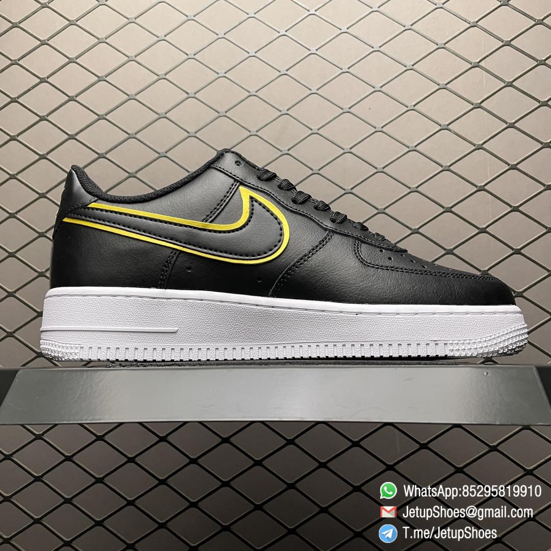 Repsneakers Nike Air Force 1 07 LV8 Metallic Swoosh Pack Black Sneakers SKU DA8481 001 Top Quality 02