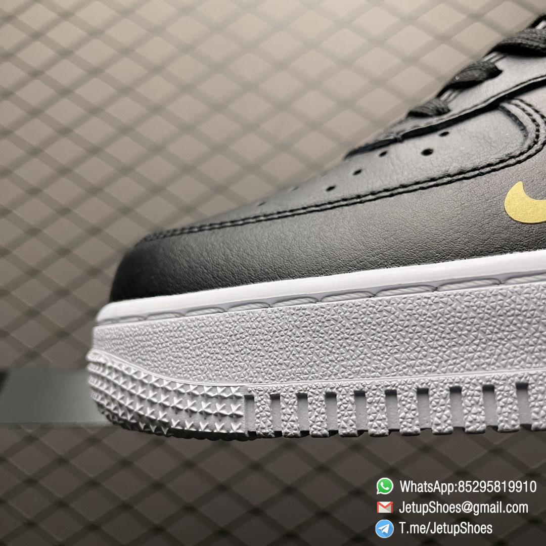 Repsneakers Nike Air Force 1 07 LV8 Metallic Swoosh Pack Black Sneakers SKU DA8481 001 Top Quality 03