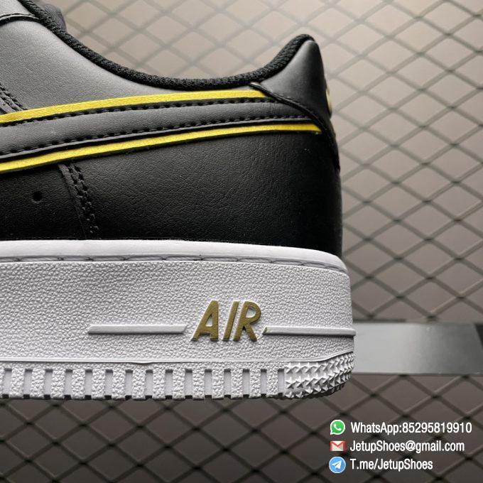 Repsneakers Nike Air Force 1 07 LV8 Metallic Swoosh Pack Black Sneakers SKU DA8481 001 Top Quality 04