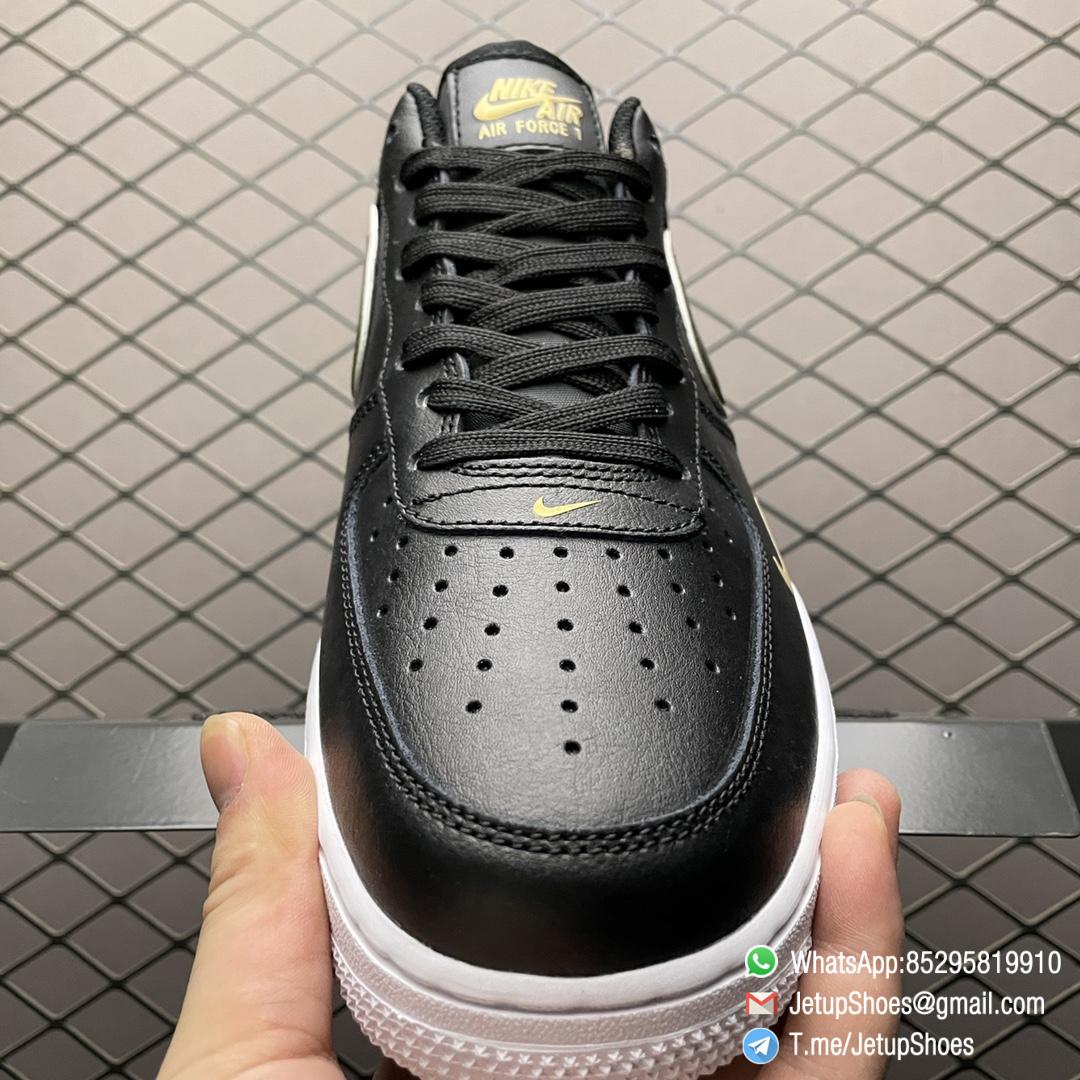Repsneakers Nike Air Force 1 07 LV8 Metallic Swoosh Pack Black Sneakers SKU DA8481 001 Top Quality 06