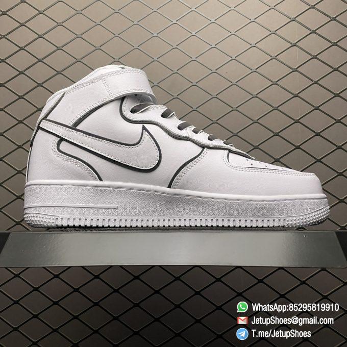 Repsneakers Nike Air Force 1 07 Mid White Black Chameleon SKU 368732 810 Best Quality Repshoes Store 02