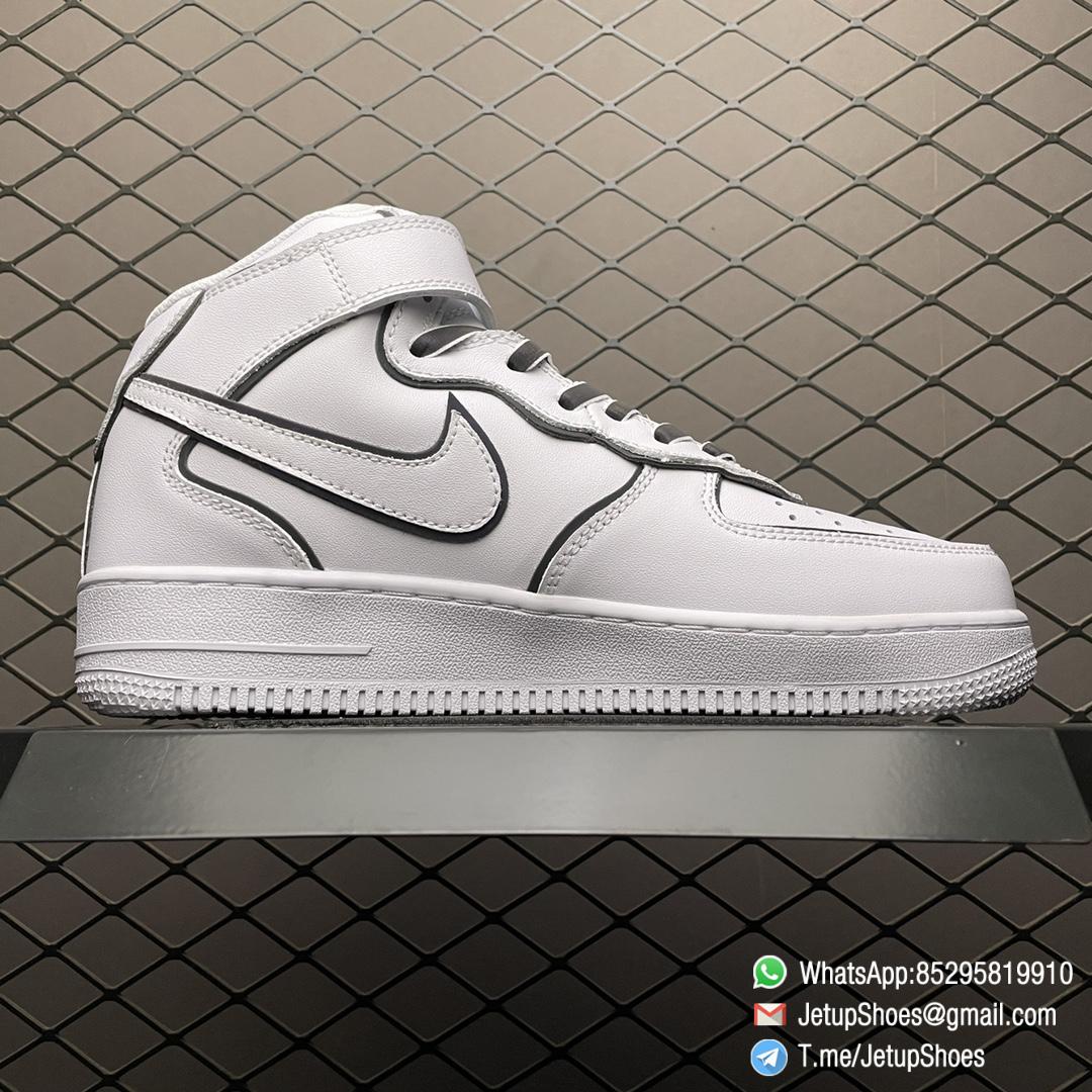 Repsneakers Nike Air Force 1 07 Mid White Black Chameleon SKU 368732 810 Best Quality Repshoes Store 02