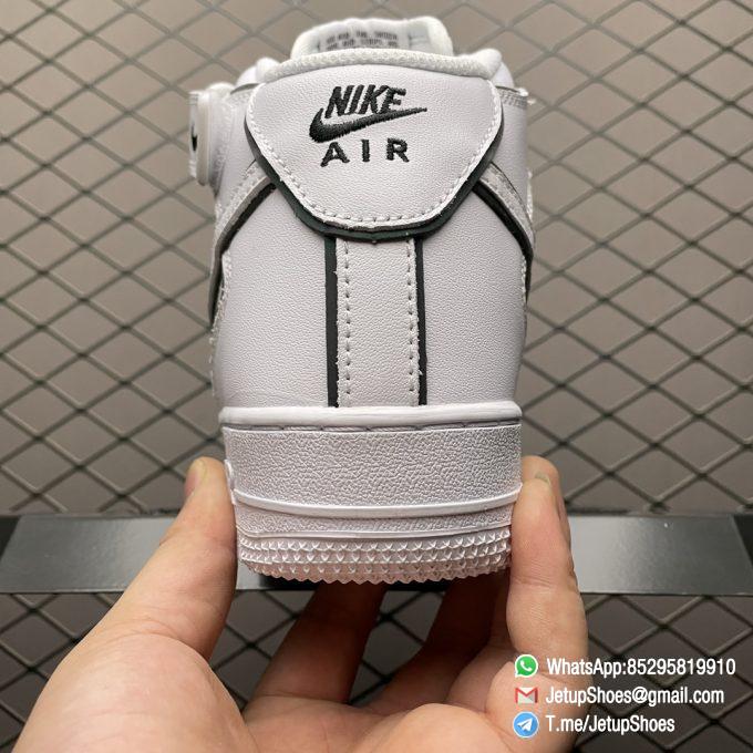 Repsneakers Nike Air Force 1 07 Mid White Black Chameleon SKU 368732 810 Best Quality Repshoes Store 06
