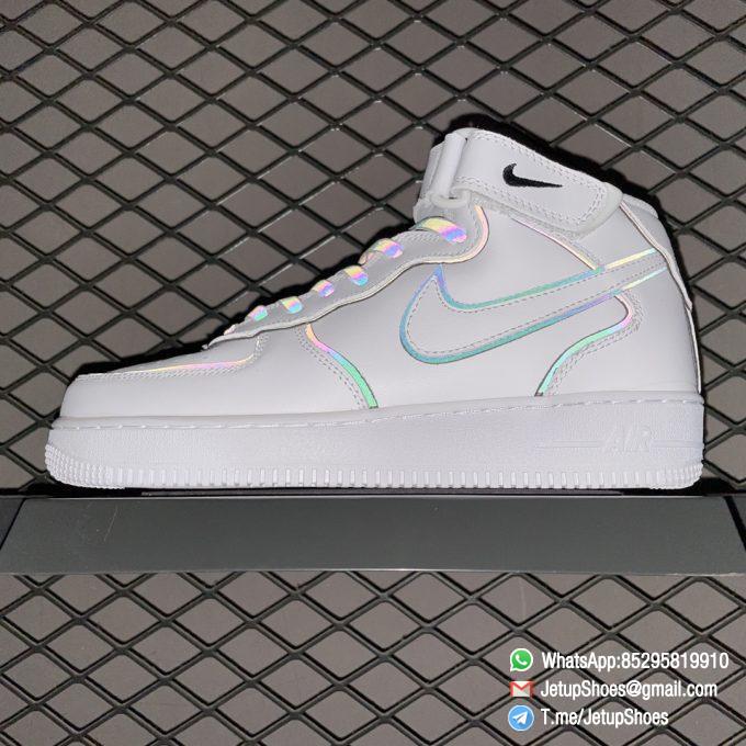 Repsneakers Nike Air Force 1 07 Mid White Black Chameleon SKU 368732 810 Best Quality Repshoes Store 09