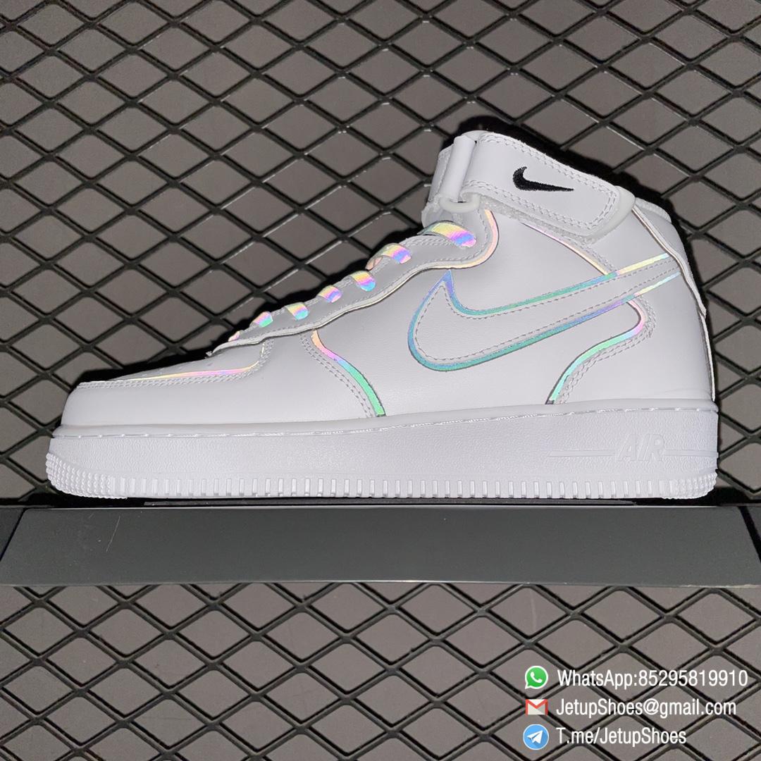 Repsneakers Nike Air Force 1 07 Mid White Black Chameleon SKU 368732 810 Best Quality Repshoes Store 09