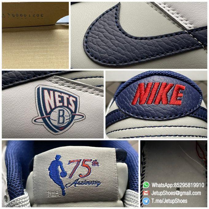 Repsneakers Nike Dunk Low Brooklyn Nets Sneakers NBA 75th Anniversary SKU DD3363 001 Top Quality RepShoes 09