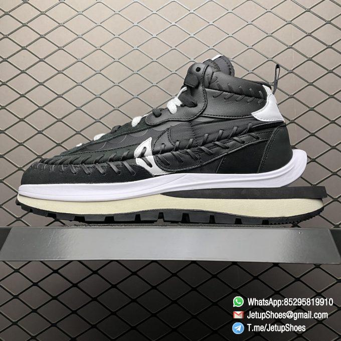 Repsneakers Sacai x Jean Paul Gaultier x VaporWaffle Black SKU DH9186 001 Best Replica Sneakers 01