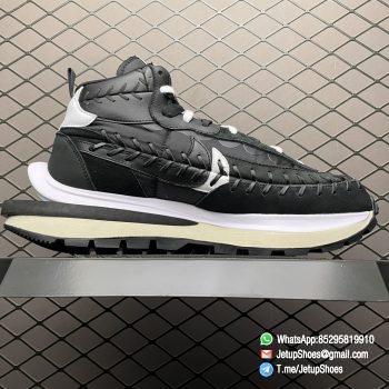 Repsneakers Sacai x Jean Paul Gaultier x VaporWaffle Black SKU DH9186 001 Best Replica Sneakers 02