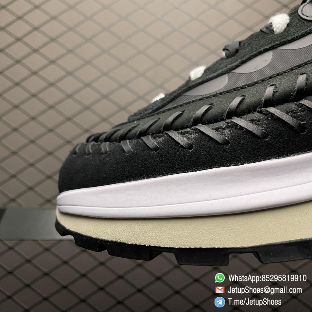 Repsneakers Sacai x Jean Paul Gaultier x VaporWaffle Black SKU DH9186 001 Best Replica Sneakers 03