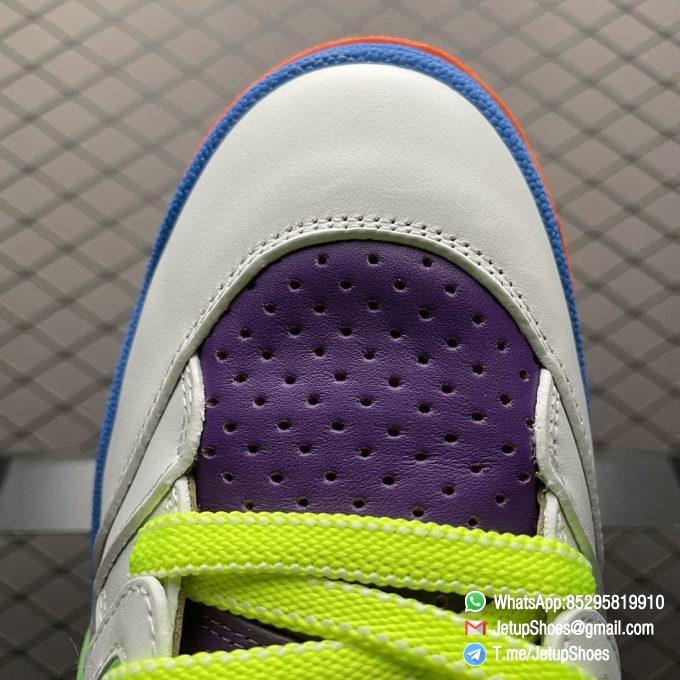 Repsneakers Womens Gucci Basket Sneaker Style ‎661310 2SH80 9062 Green Rubber Purple Mesh Overlays Top Quality 08