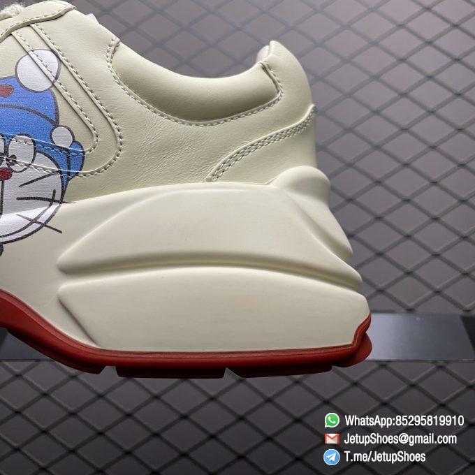 Repsneakers Womens Gucci x Doraemon Rhyton Leather Sneakers Style 655037 DRW00 9522 Top Quality Replica Shoes 04