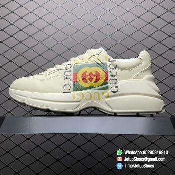 Repsneakers Womens Luxury Rep Sneakers Gucci Rhyton with GG Logo Style 500878 DRW00 9522 Colorway Ivory 01