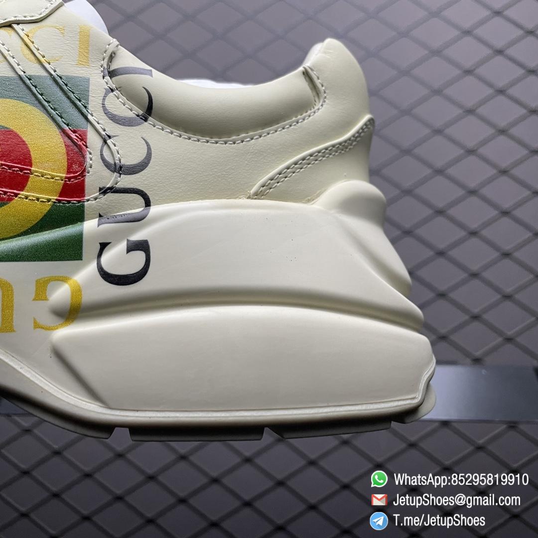 Repsneakers Womens Luxury Rep Sneakers Gucci Rhyton with GG Logo Style 500878 DRW00 9522 Colorway Ivory 05