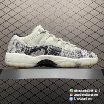 Top Qualtiy Replica Womens Air Jordan 11 Retro Low GS Light Bone Snakeskin Sneaker Best Qualtiy Repsnkrs 02