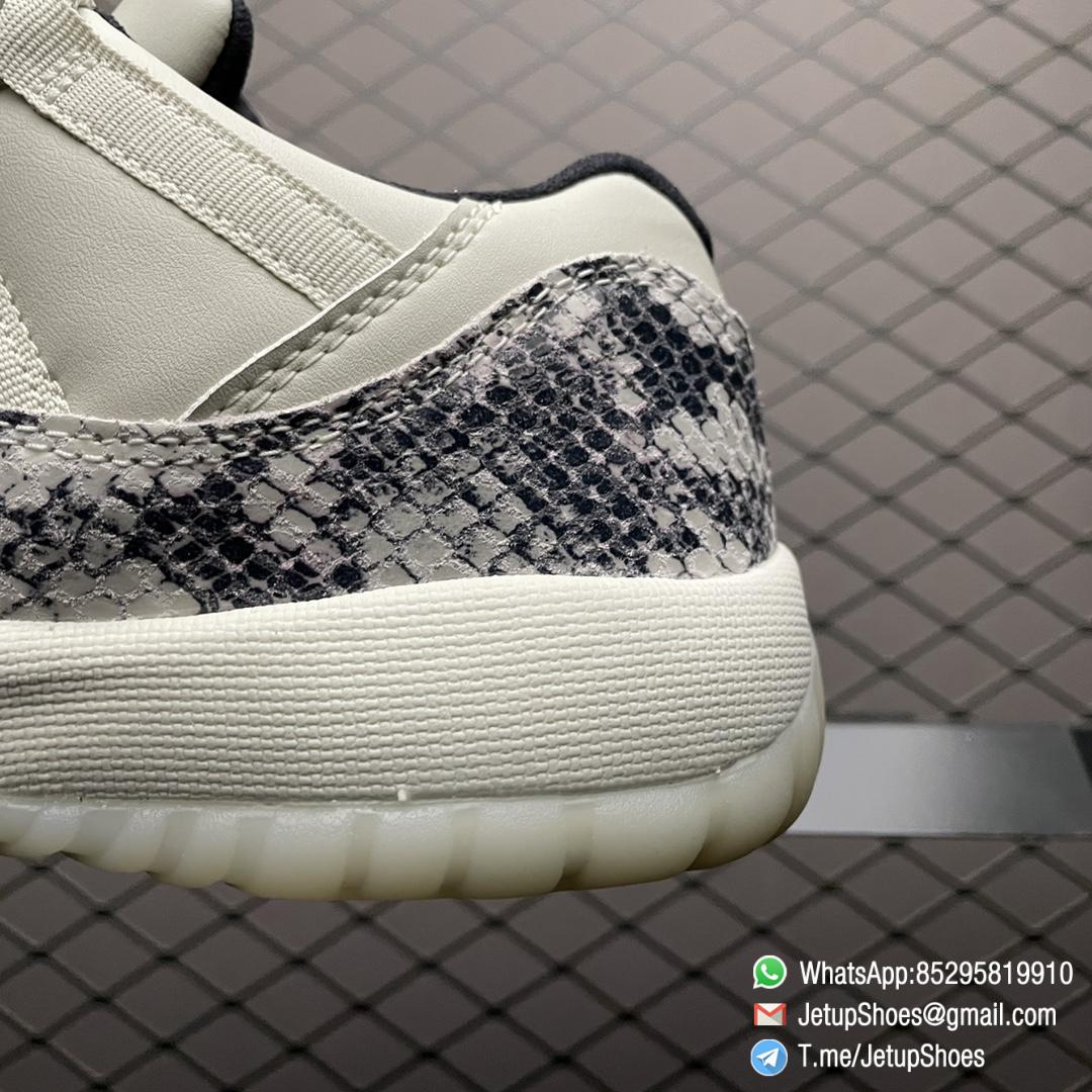 Top Qualtiy Replica Womens Air Jordan 11 Retro Low GS Light Bone Snakeskin Sneaker Best Qualtiy Repsnkrs 04