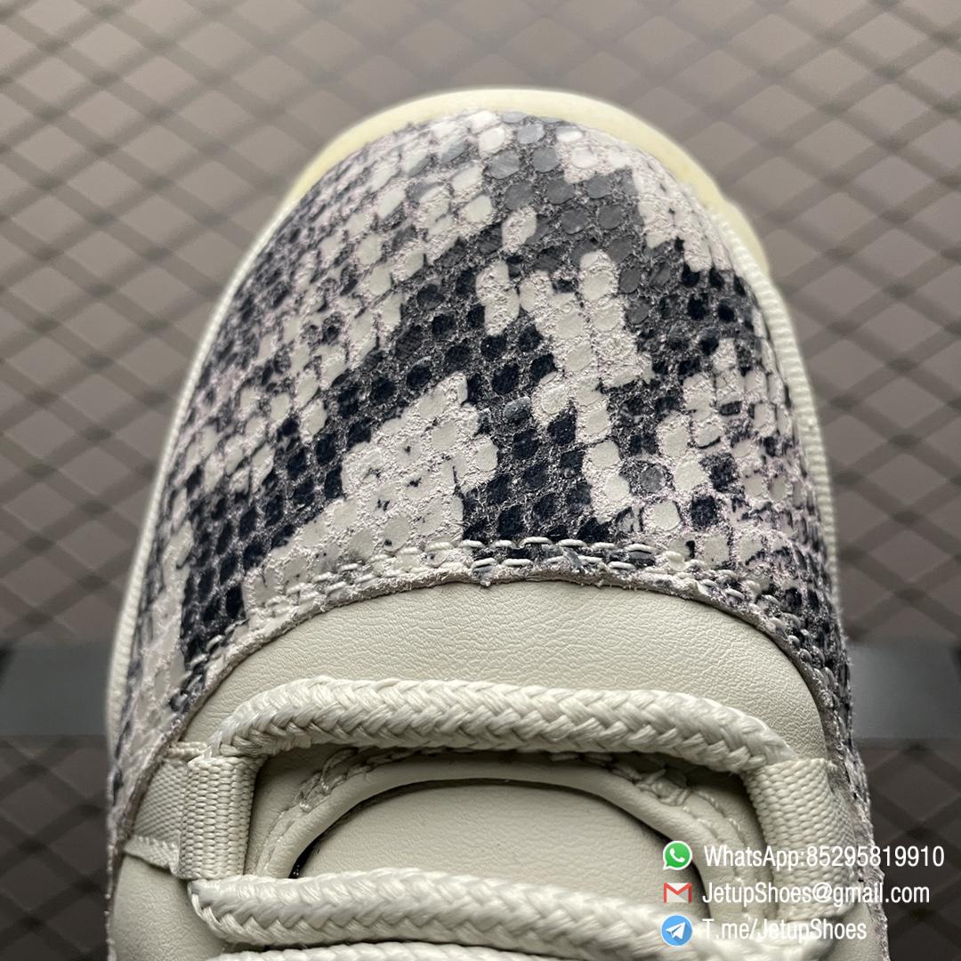 Top Qualtiy Replica Womens Air Jordan 11 Retro Low GS Light Bone Snakeskin Sneaker Best Qualtiy Repsnkrs 08