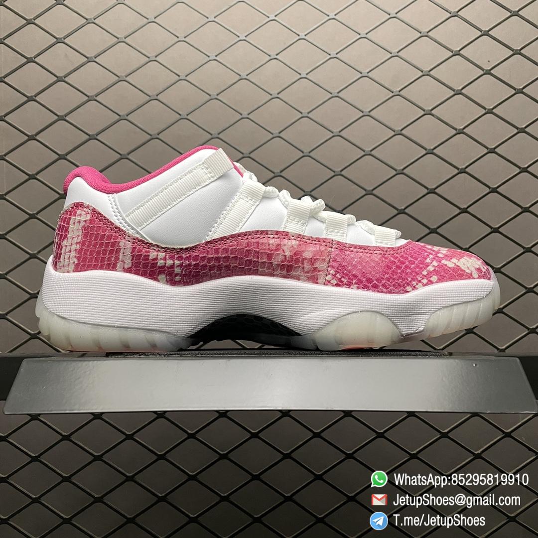 Top RepSneakers Womens Air Jordan 11 Retro Low Pink Snakeskin Sneakers SKU AH7860 106 The Highese Quality Snkrs 02 Top RepSneakers Womens Air Jordan 11 Retro Low Pink Snakeskin Sneakers SKU AH7860 106 The Highese Quality Snkrs 02