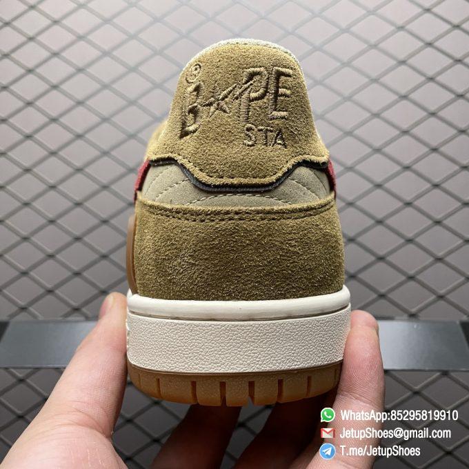 RepSneakers 2021 BAPE Sneakers Sk8 Sta Low Wheat Red SKU 1G70191030 Top Quality Rep Bape Sk8 Sta To Nigo 04