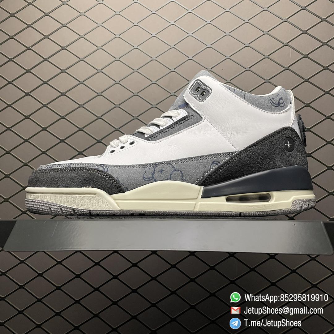 RepSneakers New Release KAWS x Air Jordan 3 Grey White Sneakers Best Quality RepSNKRS 01