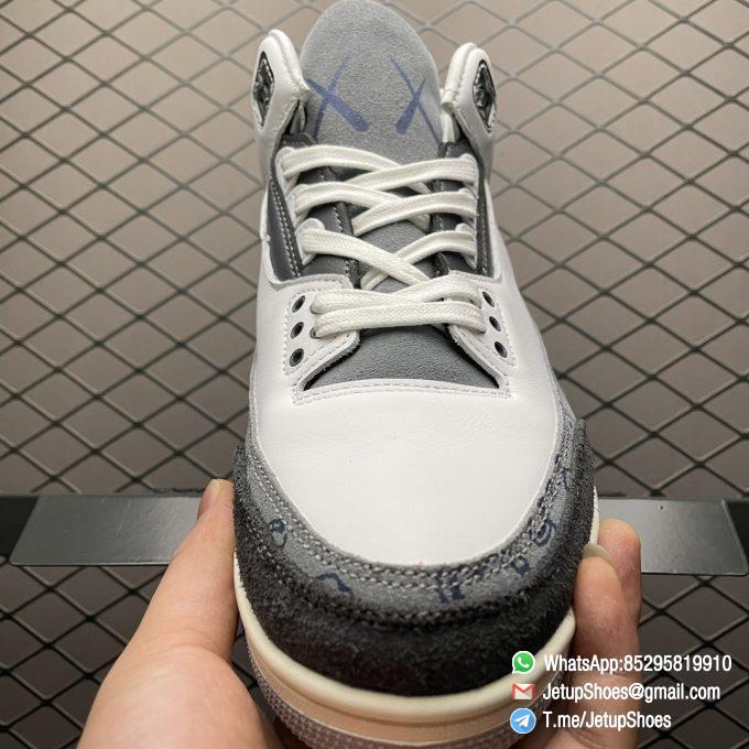 RepSneakers New Release KAWS x Air Jordan 3 Grey White Sneakers Best Quality RepSNKRS 03