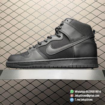RepSneakers Nike Dunk SB Zoom Dunk High Pro BOTA Black Skateboarding Shoes SKU 923110 001 Best Fake Sneakers 01