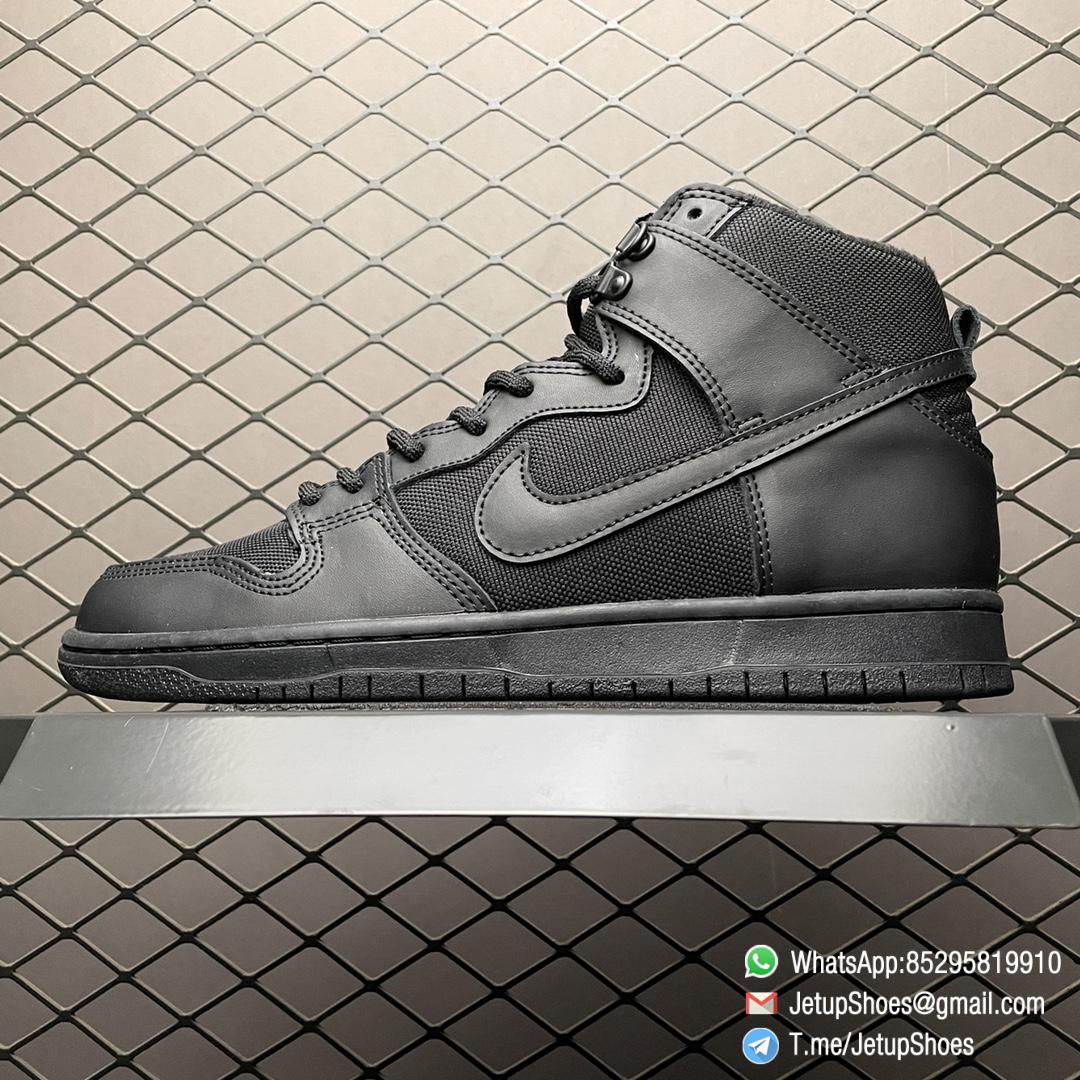 RepSneakers Nike Dunk SB Zoom Dunk High Pro BOTA Black Skateboarding Shoes SKU 923110 001 Best Fake Sneakers 01