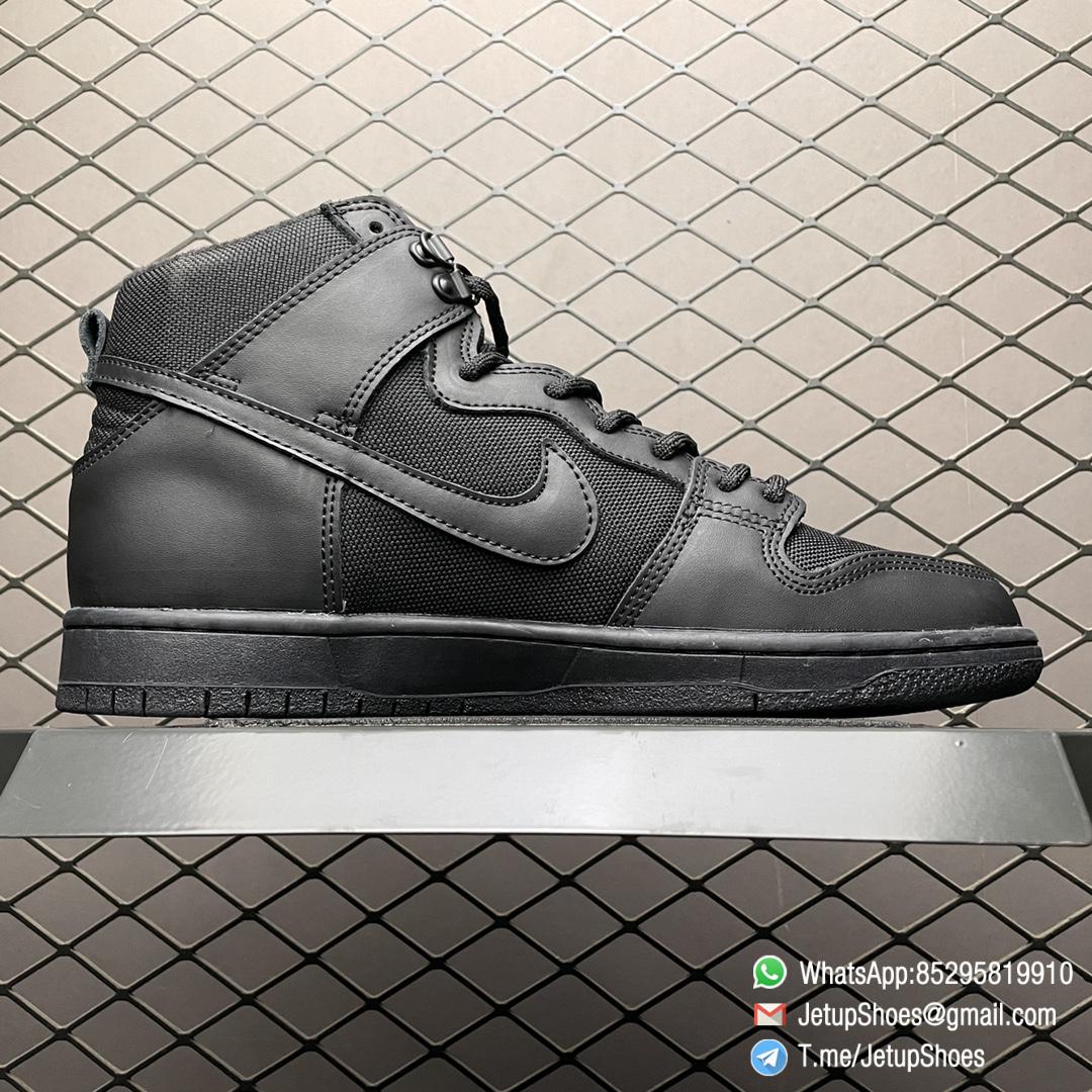 RepSneakers Nike Dunk SB Zoom Dunk High Pro BOTA Black Skateboarding Shoes SKU 923110 001 Best Fake Sneakers 02