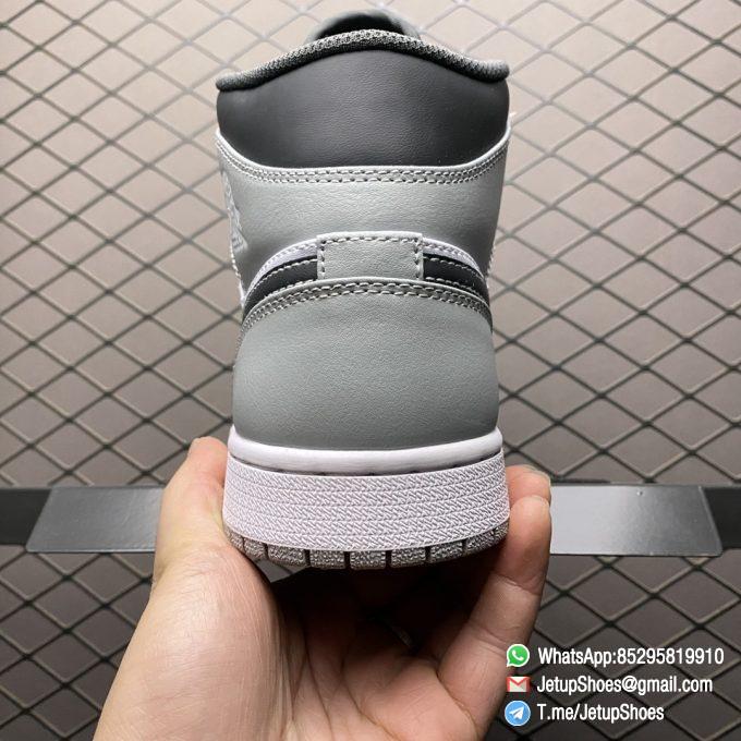 Replica Air Jordan 1 Mid Light Smoke Grey Basketball Shoes SKU 54724 078 Top Quality RepSneakers 04