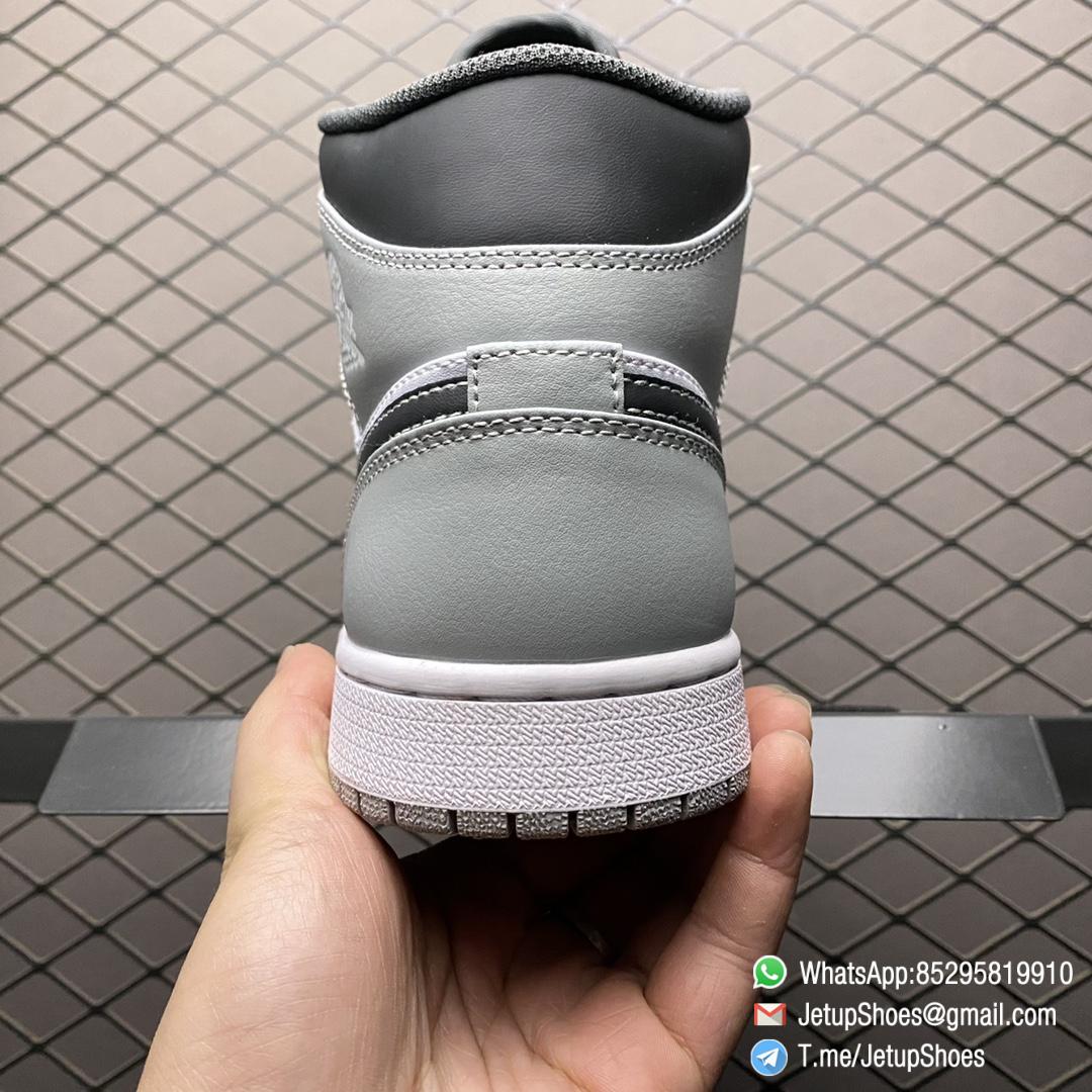 Replica Air Jordan 1 Mid Light Smoke Grey Basketball Shoes SKU 54724 078 Top Quality RepSneakers 04