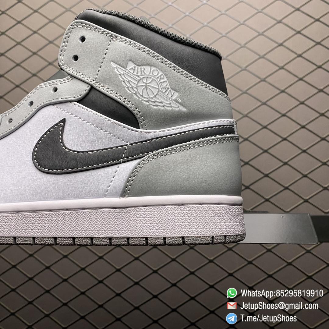 Replica Air Jordan 1 Mid Light Smoke Grey Basketball Shoes SKU 54724 078 Top Quality RepSneakers 06