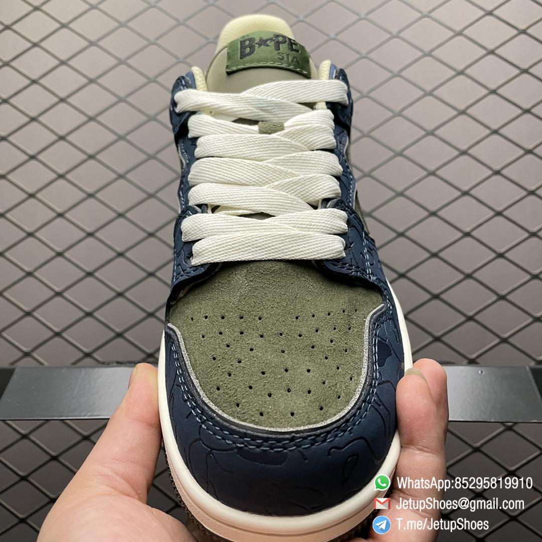 RepSneakers Human Made Bape Sta Sk8 To Nigo Low Army Green SKU 1G70191030 Top Quality Rep Bape Sneakers 03