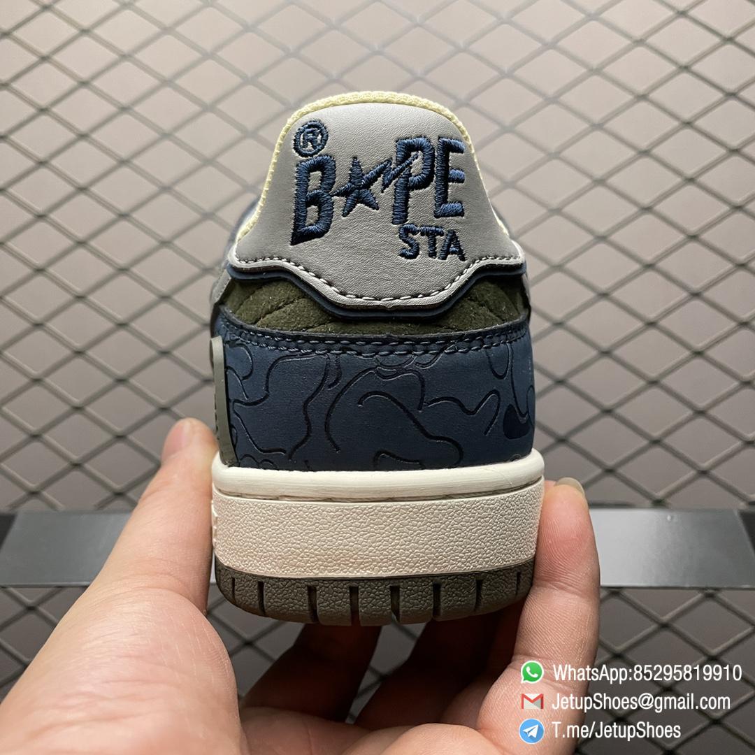 RepSneakers Human Made Bape Sta Sk8 To Nigo Low Army Green SKU 1G70191030 Top Quality Rep Bape Sneakers 04