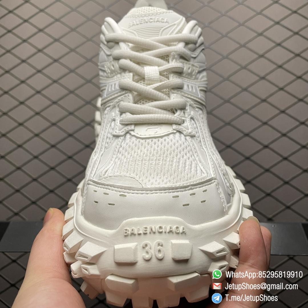 Best Clone Balenciaga Defender Seaker In White Mesh and Nylon SKU 685610W2RA61000 3