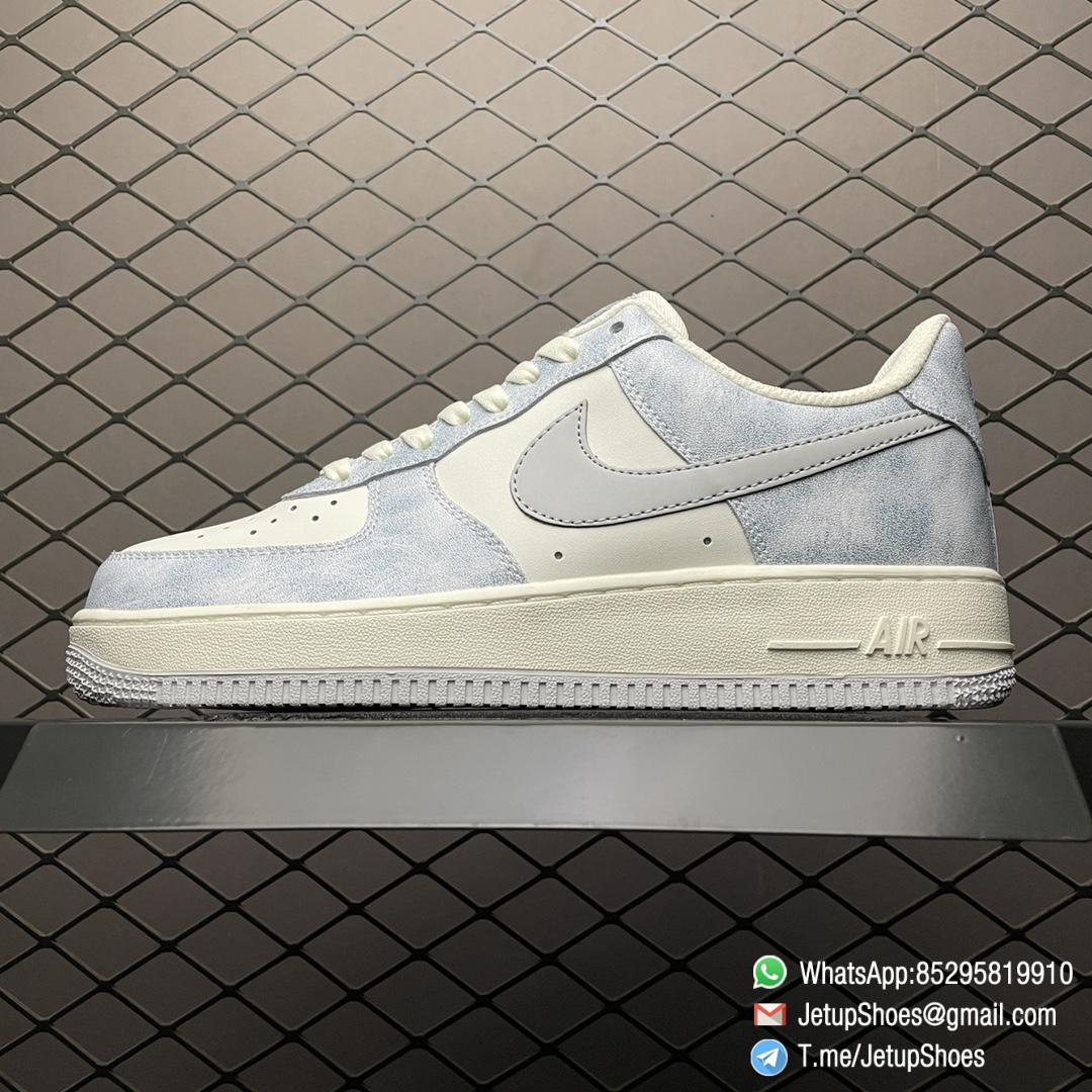 Best Replica Air Force 1 07 Sneakers Beige Haze Blue SKU CL5568 663 Top Rep AF1 01